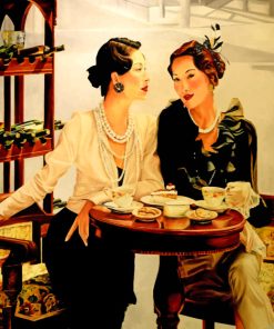 Women Drinking Coffee Diamond Painting