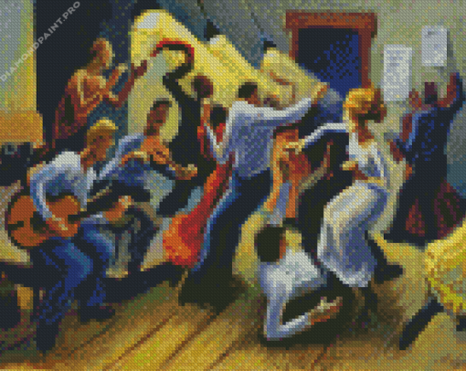 Country Music Party Art Diamond Painting