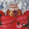 Cute Christmas Mouse Diamond Painting