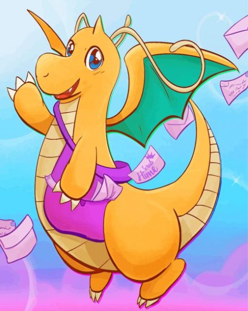 Dragonite Delivery Service Diamond Painting