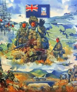 Falklands War Diamond Painting