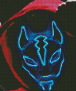 Fox Neon Mask Diamond Painting