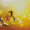 Gold Butterfly Diamond Painting