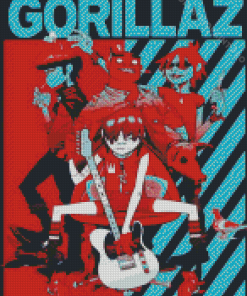 Gorillaz Poster Diamond Painting