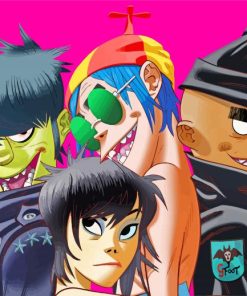 Gorillaz Animation Diamond Painting