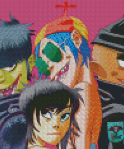 Gorillaz Animation Diamond Painting