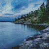 Isle Royale Lake Landscape Diamond Painting