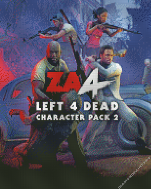 Left 4 Dead Game Poster Diamond Painting