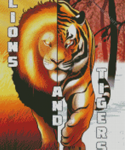 Lion And Tiger Diamond Painting