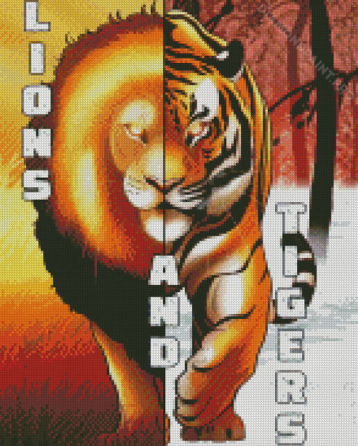 Lion And Tiger Diamond Painting
