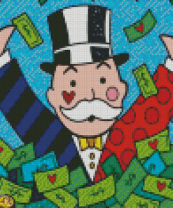 Mr Monopoly Diamond Painting