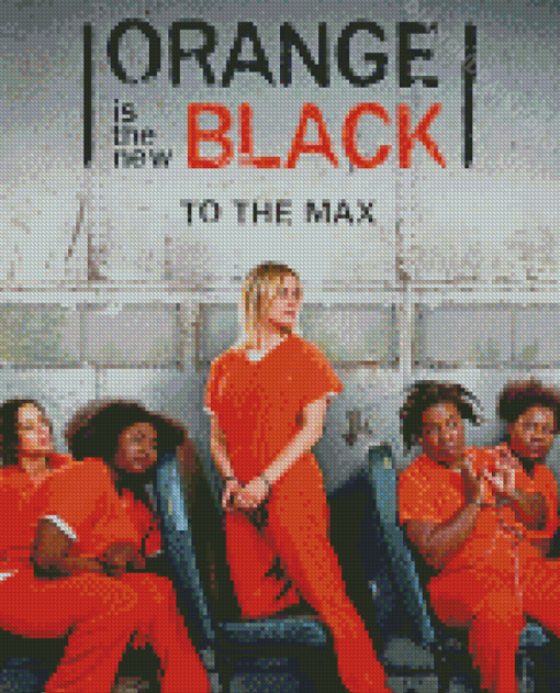 Orange Is The New Black Poster Diamond Painting