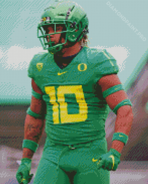 Oregon Ducks Player Diamond Painting