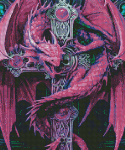 Purple And Dragon Diamond Painting