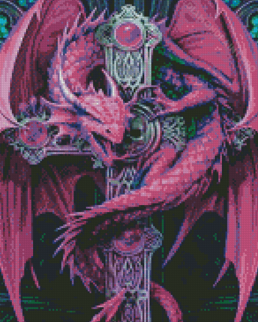 Purple And Dragon Diamond Painting