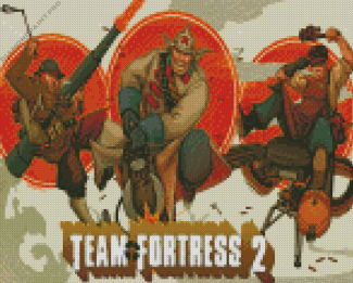 Team Fortress 2 Poster Diamond Painting