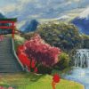 Asian Landscape Diamond Painting
