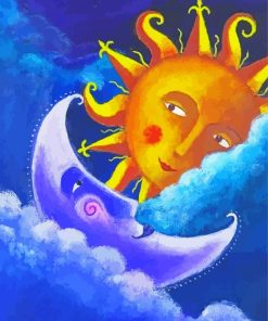 The Sun And Moon Art Diamond Painting