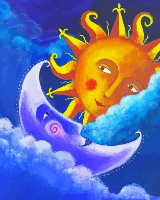 The Sun And Moon Art Diamond Painting