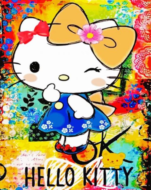Cute Hello Kitty Diamond Painting