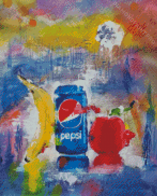 Abstract Pepsi Art Diamond Painting