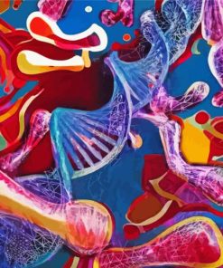 Abstract Dna Diamond Painting