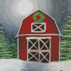 Aesthetic Christmas Barn Diamond Painting