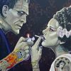 Frankenstein And The Bride Diamond Painting