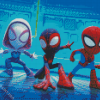 Aesthetic Spidey And Friends Diamond Painting