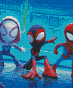 Aesthetic Spidey And Friends Diamond Painting
