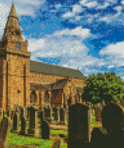 Aesthetic St. Machar's Cathedral Aberdeen Diamond Painting