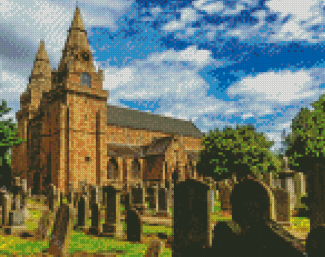 Aesthetic St. Machar's Cathedral Aberdeen Diamond Painting