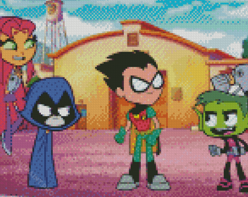 Aesthetic Teen Titans Diamond Painting