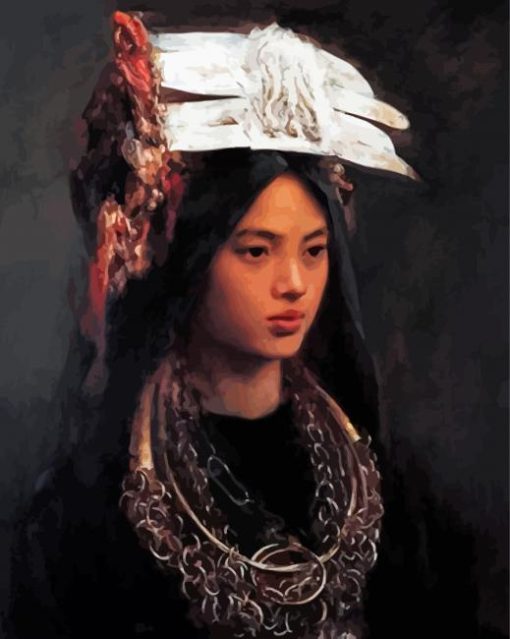 Aesthetic Tibet Lady Diamond Painting