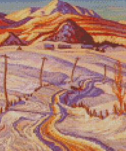 Aesthetic Winter Morning Charlevoix County A-y Jackson Diamond Painting