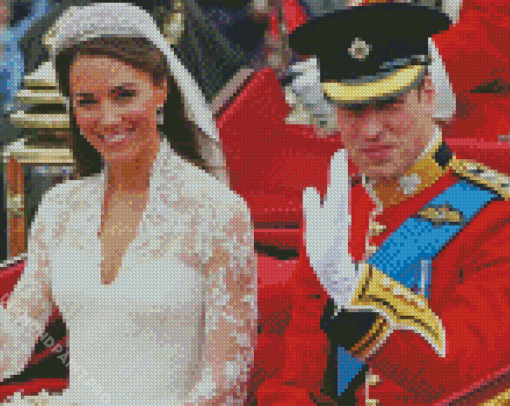 Aesthetic Prince William And Kate Diamond Painting