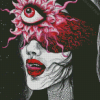 Aesthetic Scary Third Eye Diamond Painting