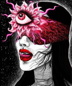 Aesthetic Scary Third Eye Diamond Painting