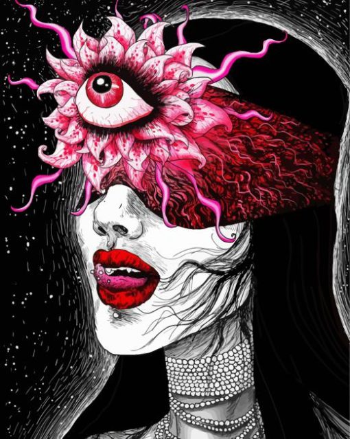 Aesthetic Scary Third Eye Diamond Painting