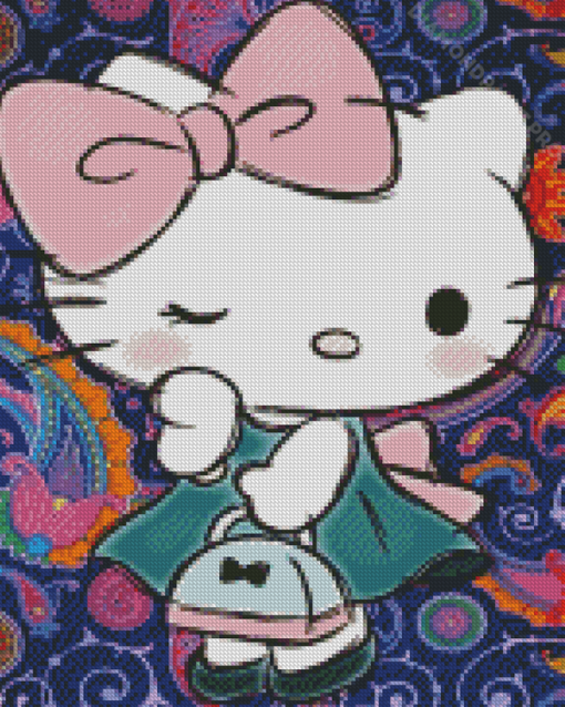 Adorable Hello Kitty Diamond Painting