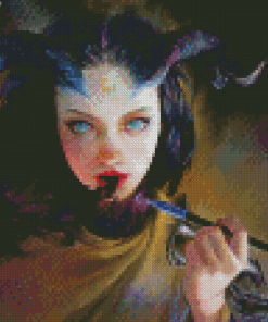 Demon Girl Smoking Diamond Painting