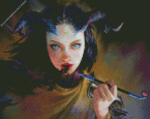 Demon Girl Smoking Diamond Painting