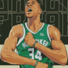 Giannis Antetokounmpo Player Diamond Painting