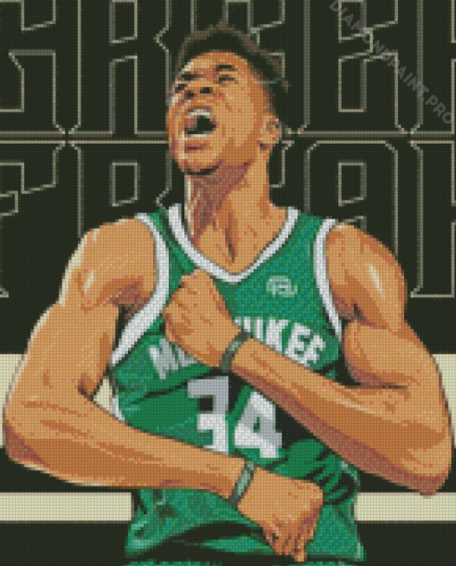 Giannis Antetokounmpo Player Diamond Painting