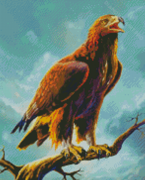 Golden Eagle Bird Diamond Painting