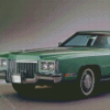 Green Vintage Cadillacs Diamond Painting