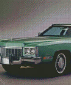 Green Vintage Cadillacs Diamond Painting