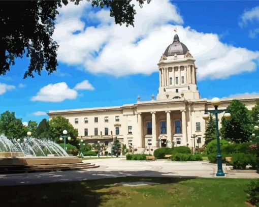 Manitoba Legislative Building Winipeg Art Diamond Painting