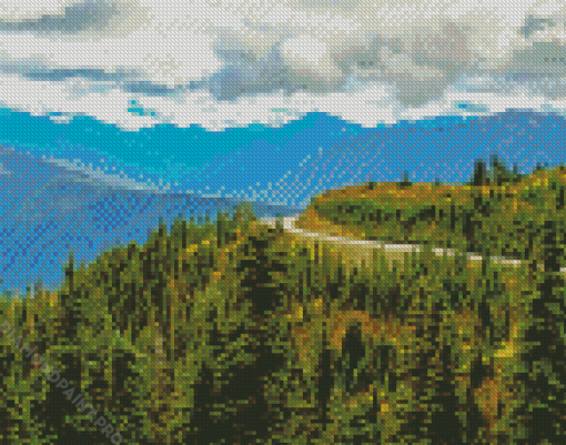 Olympic Mountains Diamond Painting