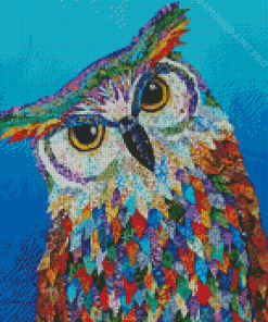 Owl Bird Collage Diamond Painting